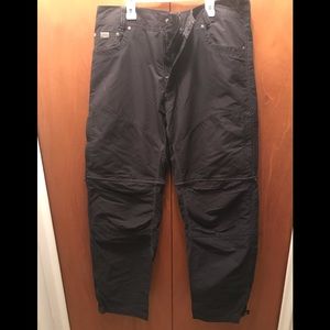 Kuhl Liberator Convertible Pants 34-32 RAVEN BLACK
